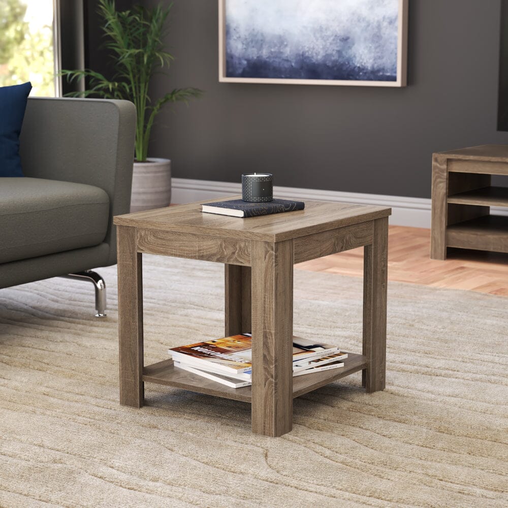 AVF Calibre CAT50GO Rustic Sawn Oak Side Table