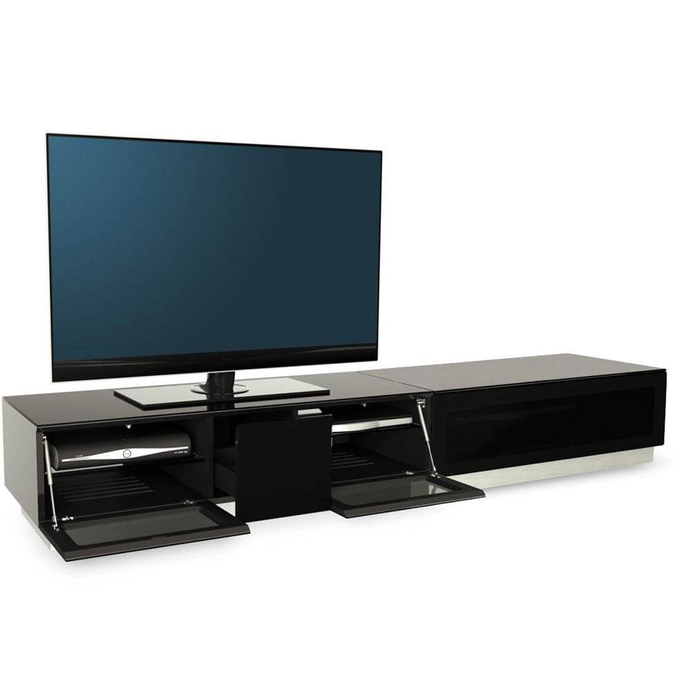 Alphason Element EMT2100 High Gloss Black TV Cabinet