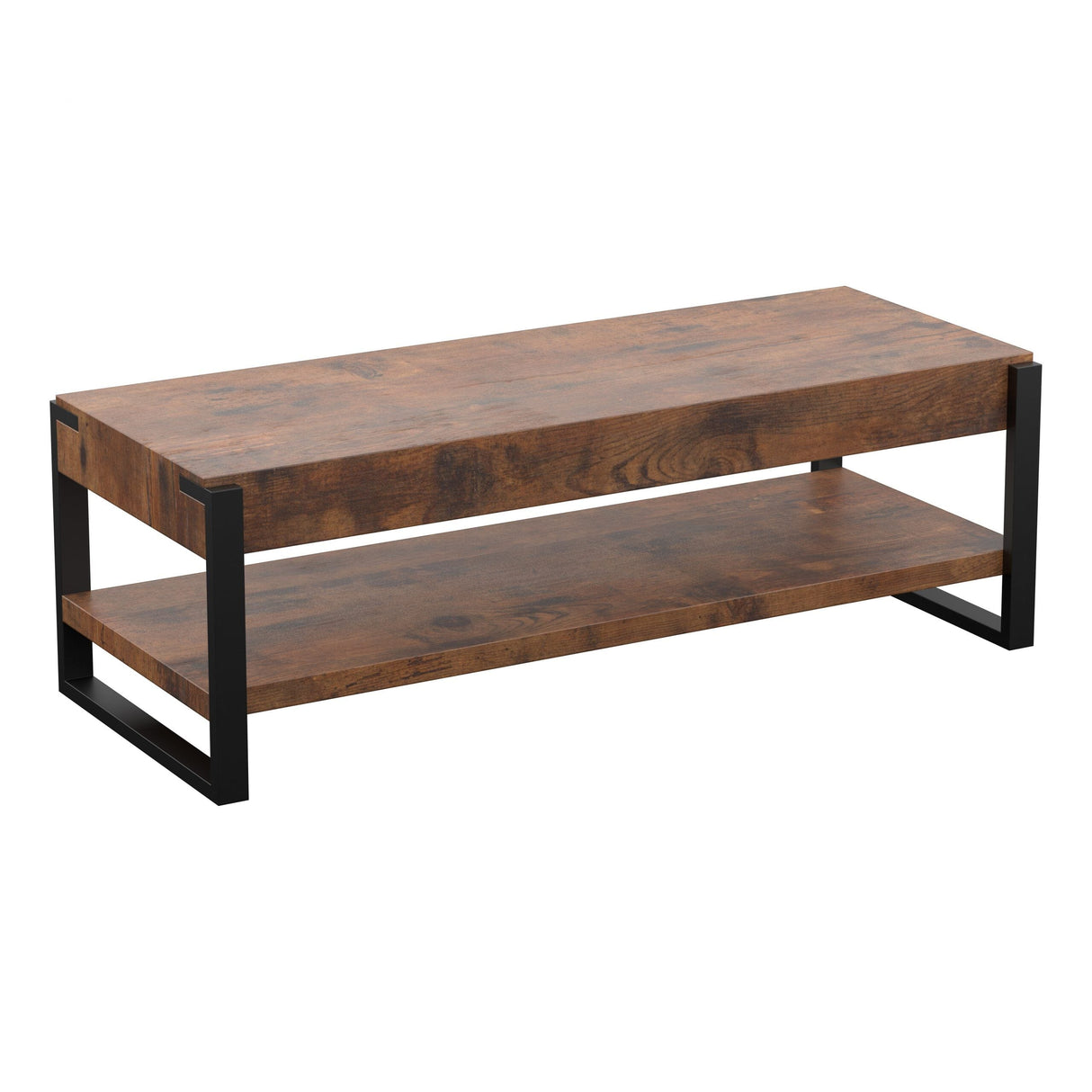 AVF Ridgewood 120cm Wide Rustic Dark Wooden TV Stand (FS1200RIDDW)