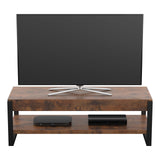 AVF Ridgewood 120cm Wide Rustic Dark Wooden TV Stand (FS1200RIDDW)