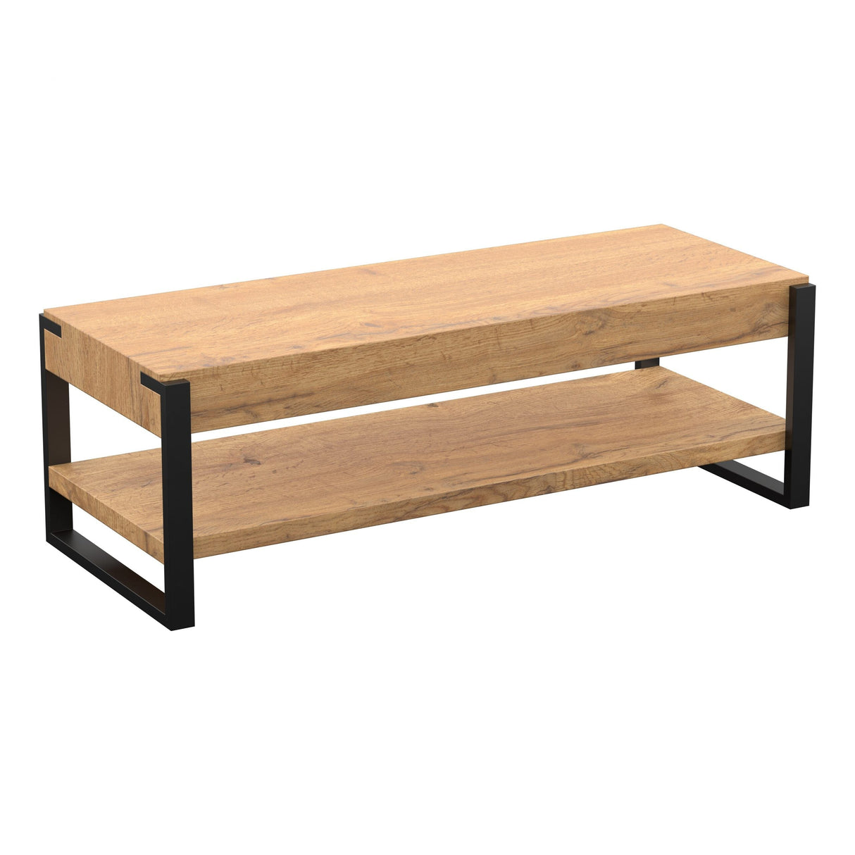 AVF Ridgewood 120cm Wide Rustic Light Wooden TV Stand (FS1200RIDLW)