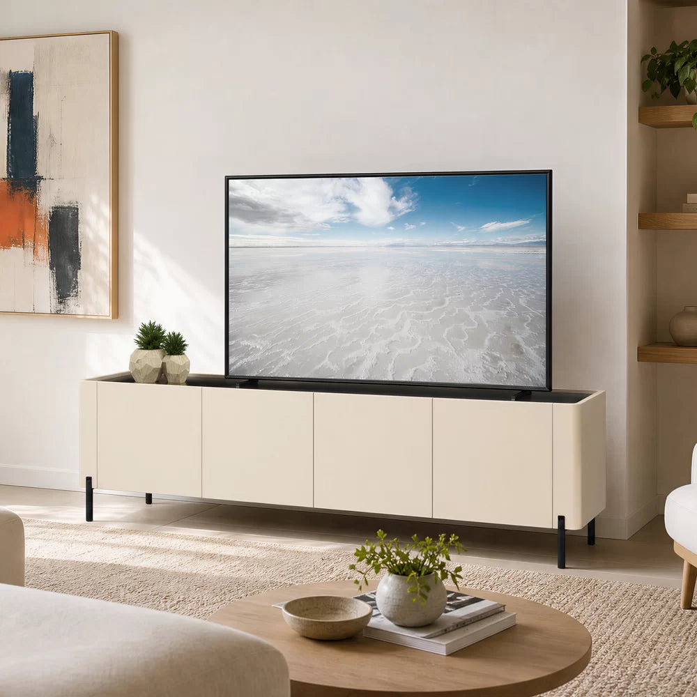 AVF FS200CASTB: Caspian 2m TV Stand (Taupe & Black)