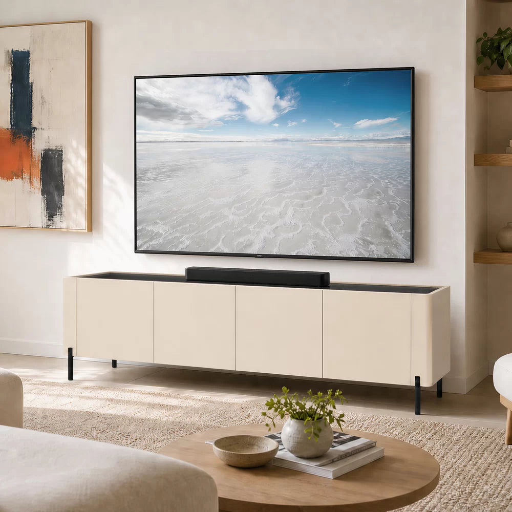 AVF FS200CASTB: Caspian 2m TV Stand (Taupe & Black)