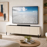 AVF FS200CASTB: Caspian 2m TV Stand (Taupe & Black)