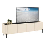 AVF FS200CASTB: Caspian 2m TV Stand (Taupe & Black)