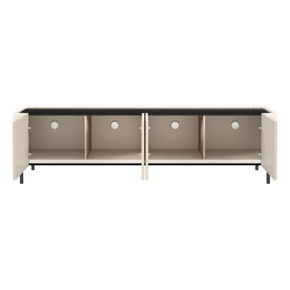 AVF FS200CASTB: Caspian 2m TV Stand (Taupe & Black)