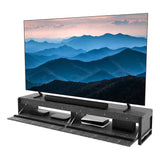 AVF FS2281RIDGB: Ridgewood 2.28m TV Stand with Pull Down Doors (Rustic Black Grain)