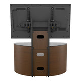 AVF Affinity Blenheim 100cm Walnut Curved TV Stand with Mount