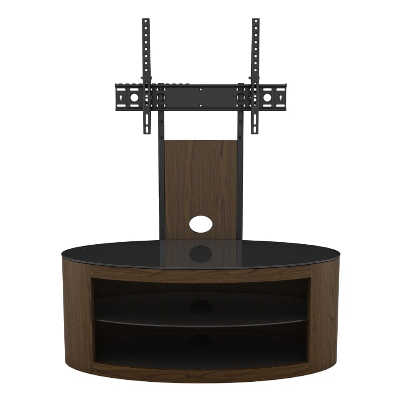 AVF Affinity Buckingham 1m Oval TV Stand with Mount - Walnut