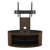 AVF Affinity Buckingham 1m Oval TV Stand with Mount - Walnut