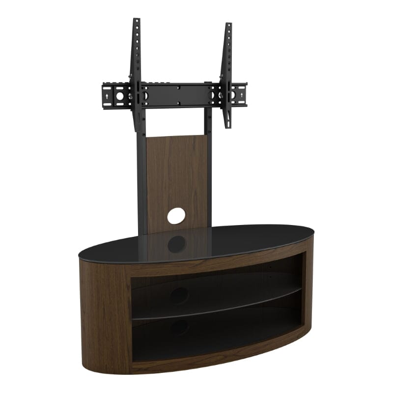 AVF Affinity Buckingham 1m Oval TV Stand with Mount - Walnut
