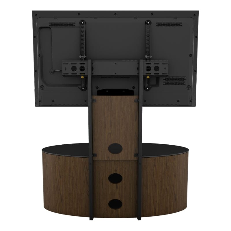 AVF Affinity Buckingham 1m Oval TV Stand with Mount - Walnut