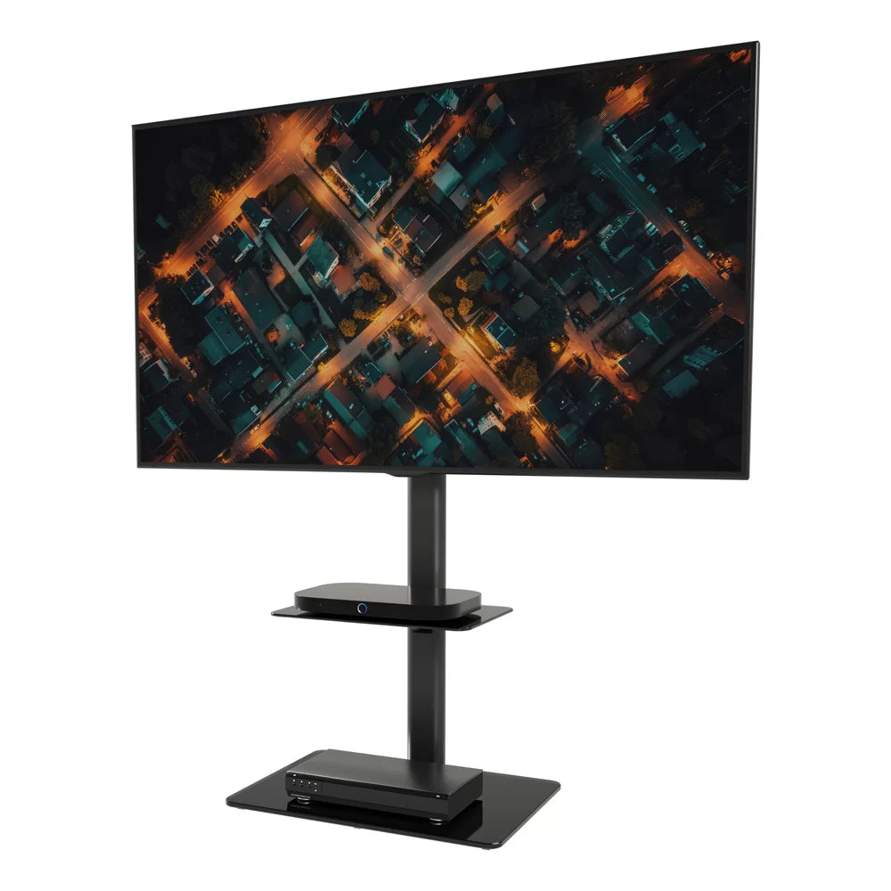 AVF FSL550LFBB: AVF Loft All-in-One Column TV Stand (Black)