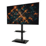 AVF FSL550LFBB: AVF Loft All-in-One Column TV Stand (Black)