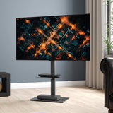 AVF FSL550LFBB: AVF Loft All-in-One Column TV Stand (Black)