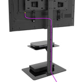 AVF FSL550LFBB: AVF Loft All-in-One Column TV Stand (Black)