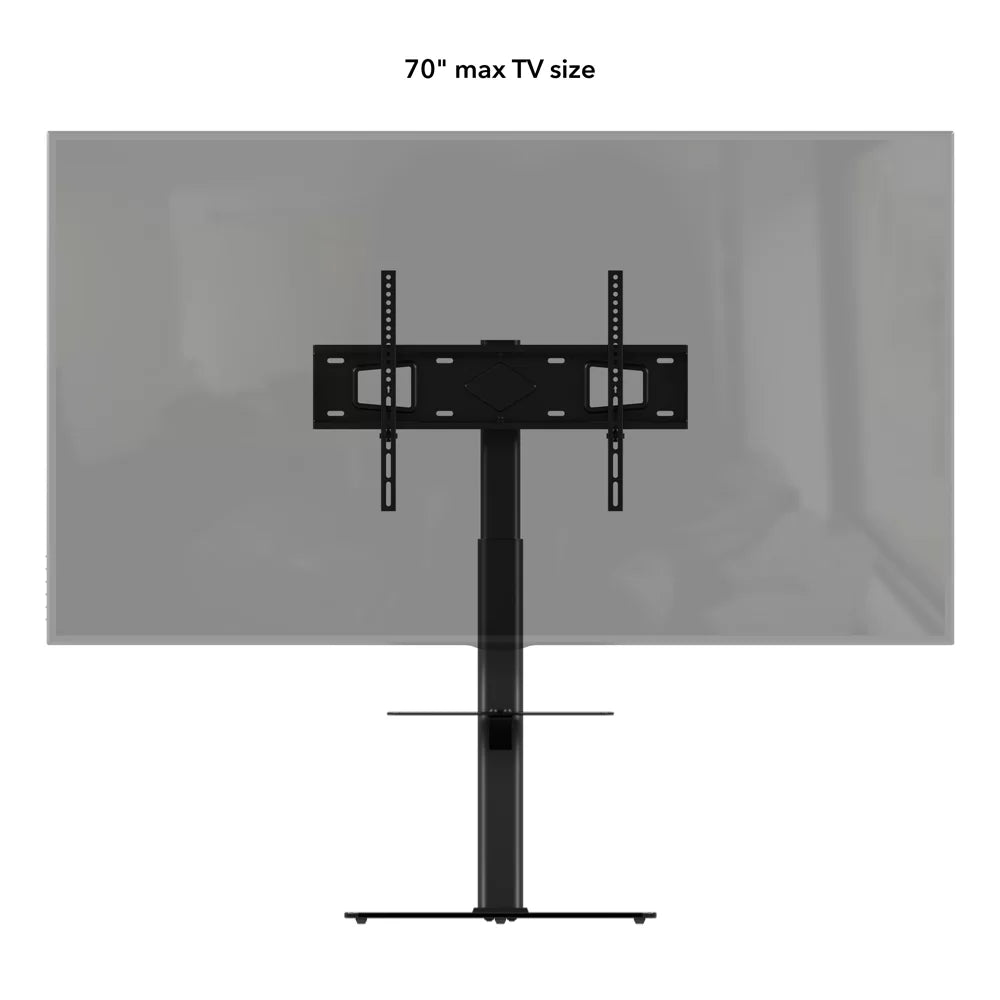 AVF FSL550LFBB: AVF Loft All-in-One Column TV Stand (Black)