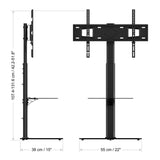 AVF FSL550LFBB: AVF Loft All-in-One Column TV Stand (Black)