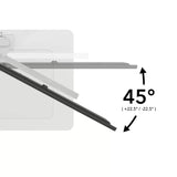 AVF FSL550LFWC: AVF Loft All-in-One Column TV Stand (White & Clear Glass)