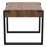 AVF Ridgewood 50cm Wide Rustic Dark Wooden Side Table (FT50RIDDW)