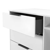Welcome Furniture Matt White Hong Kong 3 Drawer TV Cabinet HKB246WMWM