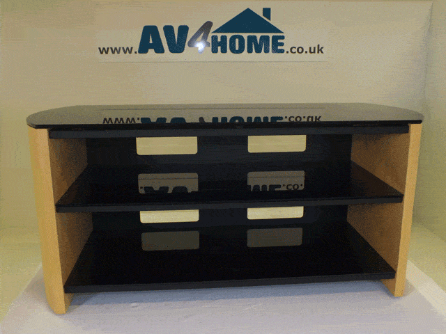 Alphason Finewoods Light Oak TV / Hifi Stand - FW1100-LO/B