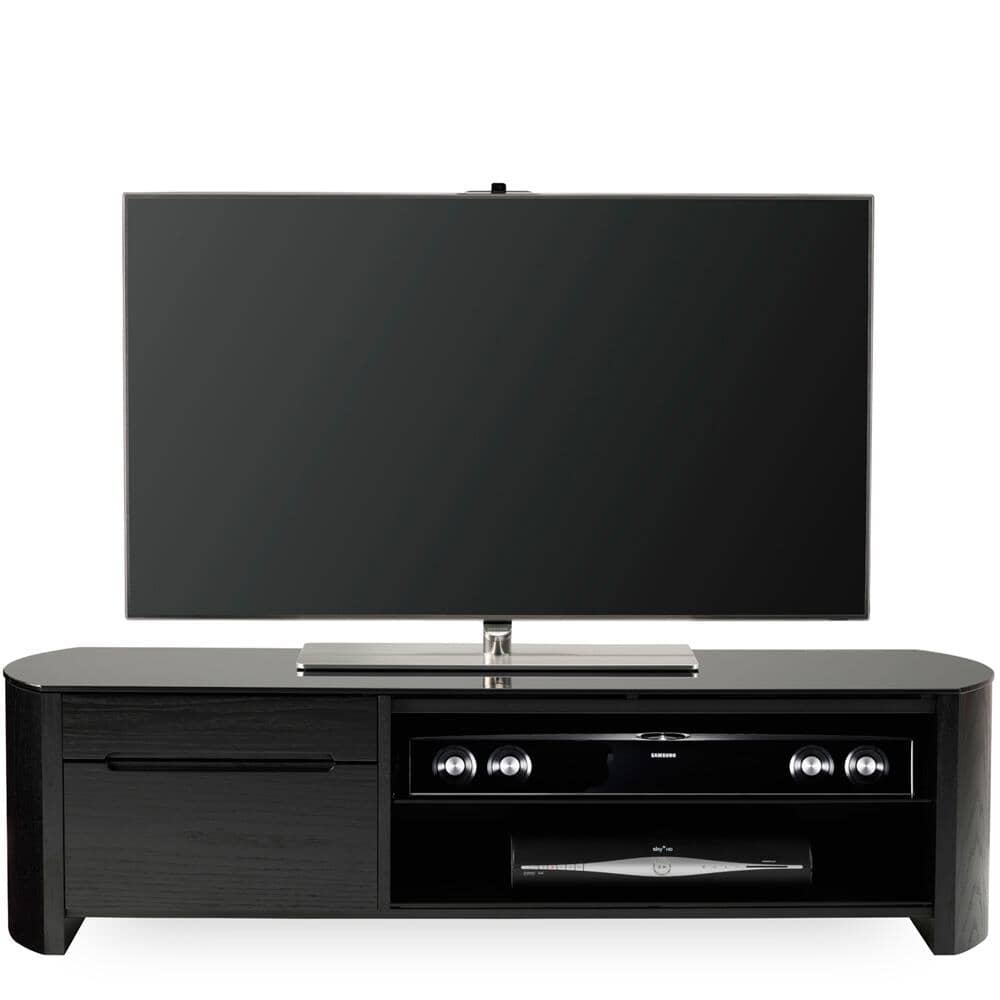 Alphason Finewoods FW1350CB-BLK Black Oak TV Stand