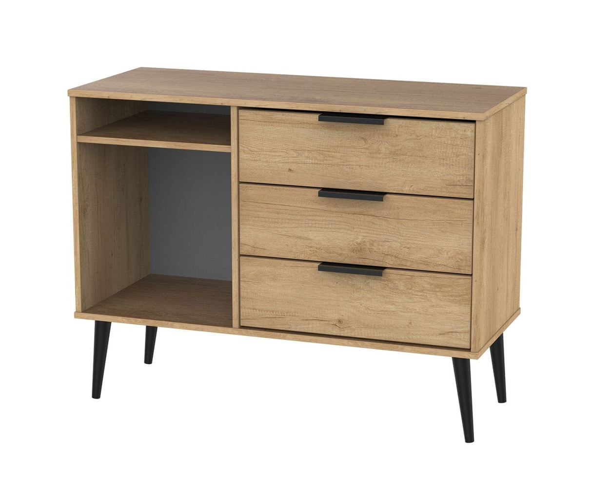 Welcome Furniture Nebraska Oak Hong Kong 3 Drawer TV Cabinet HKB246NBNB