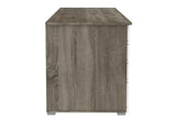 Alphason Kentucky Dark Oak and High Gloss White Office Desk