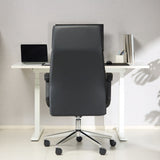 TTAP London Black Leather Faced Office Chair