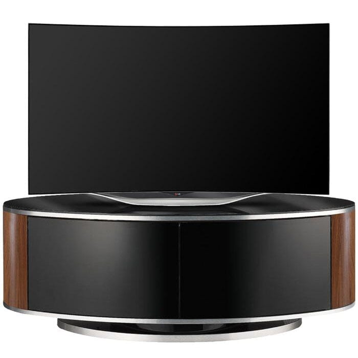 MDA Designs Luna Walnut Oval TV Cabinet