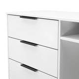 Welcome Furniture Matt White Hong Kong 3 Drawer TV Cabinet HKB246WMWM