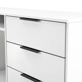 Welcome Furniture Matt White Hong Kong 6 Drawer TV Cabinet HKB247WMWM