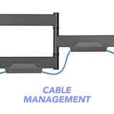 AVF OHL404: Full Motion TV Wall Mount for TV's up to 70"