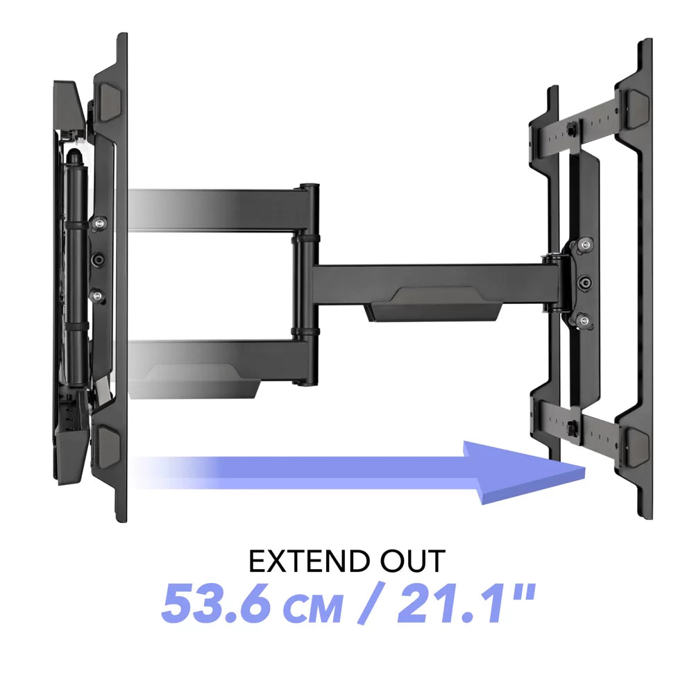 AVF OHL665: Full Motion TV Wall Mount for TV's up to 80"