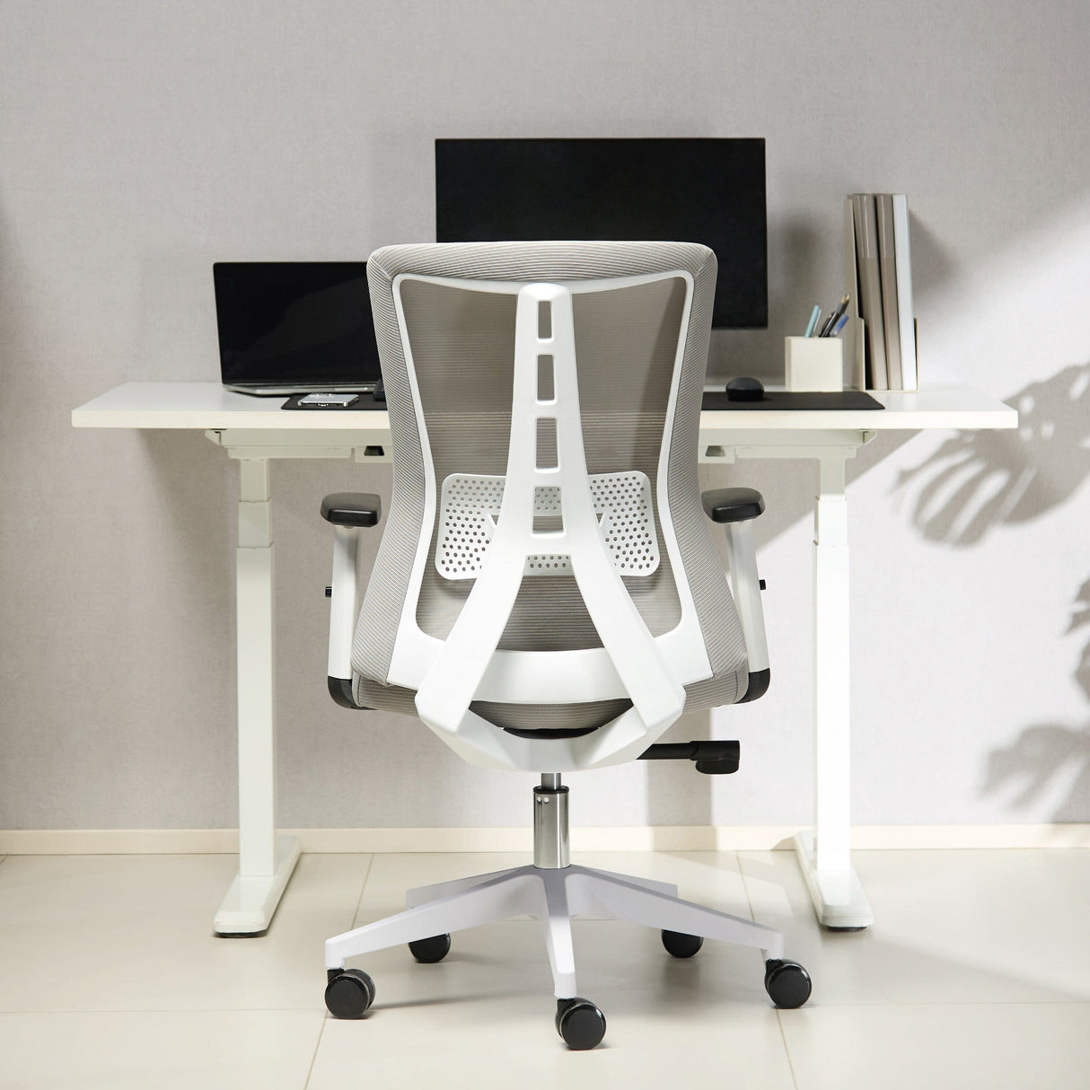 TTAP Oxford Grey Mesh Office Chair