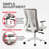 TTAP Oxford Grey Mesh Office Chair
