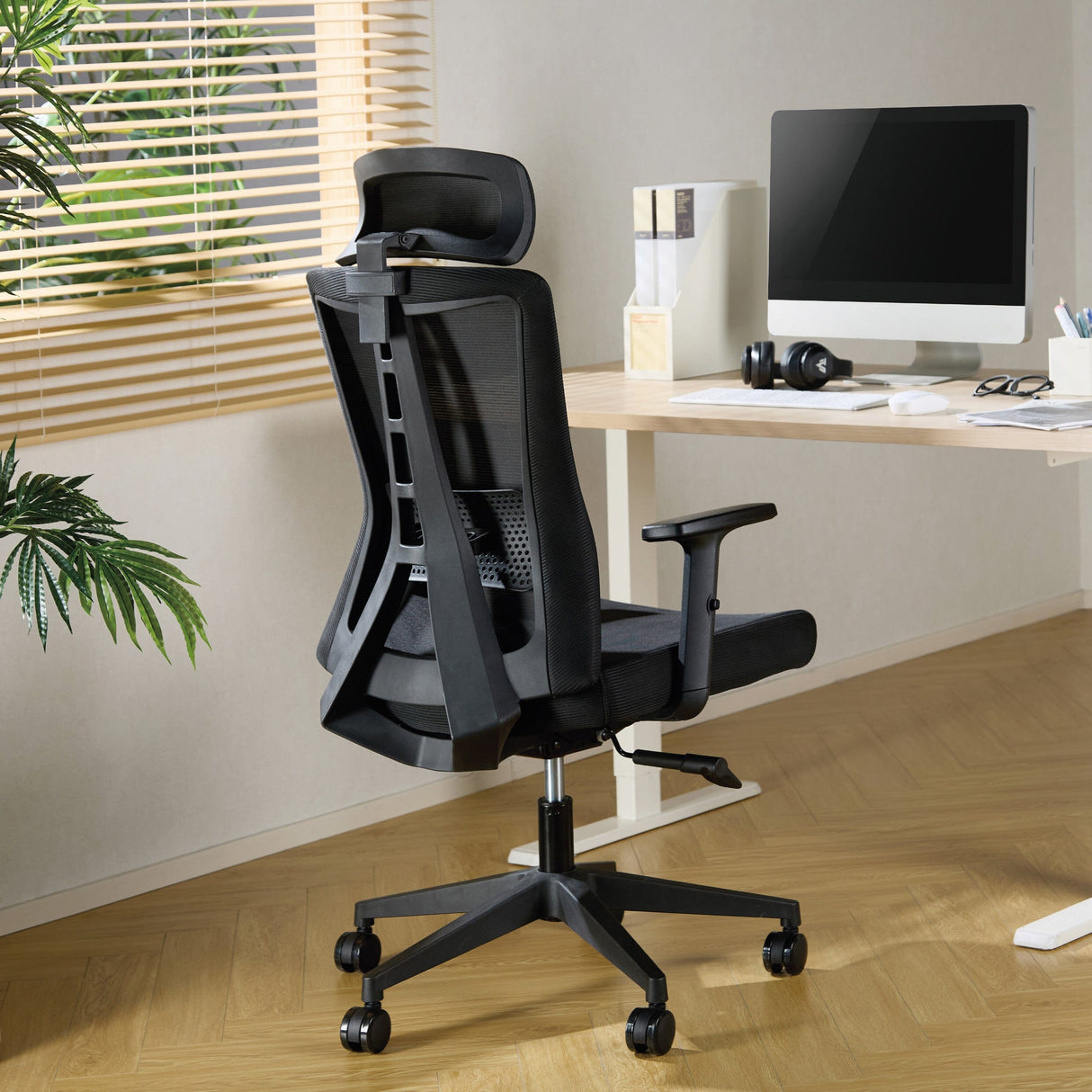 TTAP Oxford Plus Black Mesh Office Chair