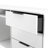 Welcome Furniture Matt White Hong Kong 6 Drawer TV Cabinet HKB247WMWM