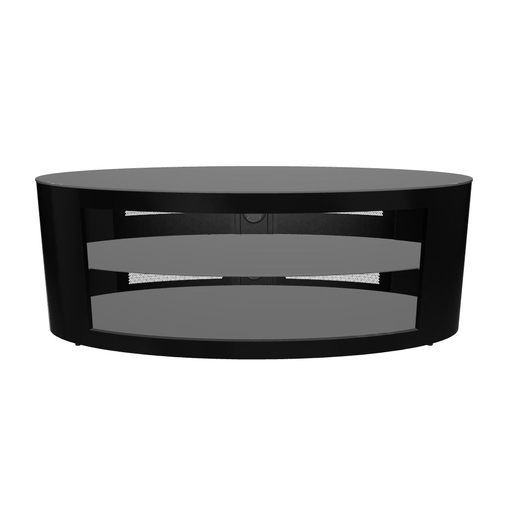 AVF Affinity Buckingham 1.1m Black Oval TV Stand, for TVs up to 55"