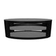 AVF Affinity Buckingham 1.1m Black Oval TV Stand, for TVs up to 55"