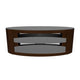 AVF Affinity Buckingham 1.1m Walnut Oval TV Stand, for TVs up to 55"