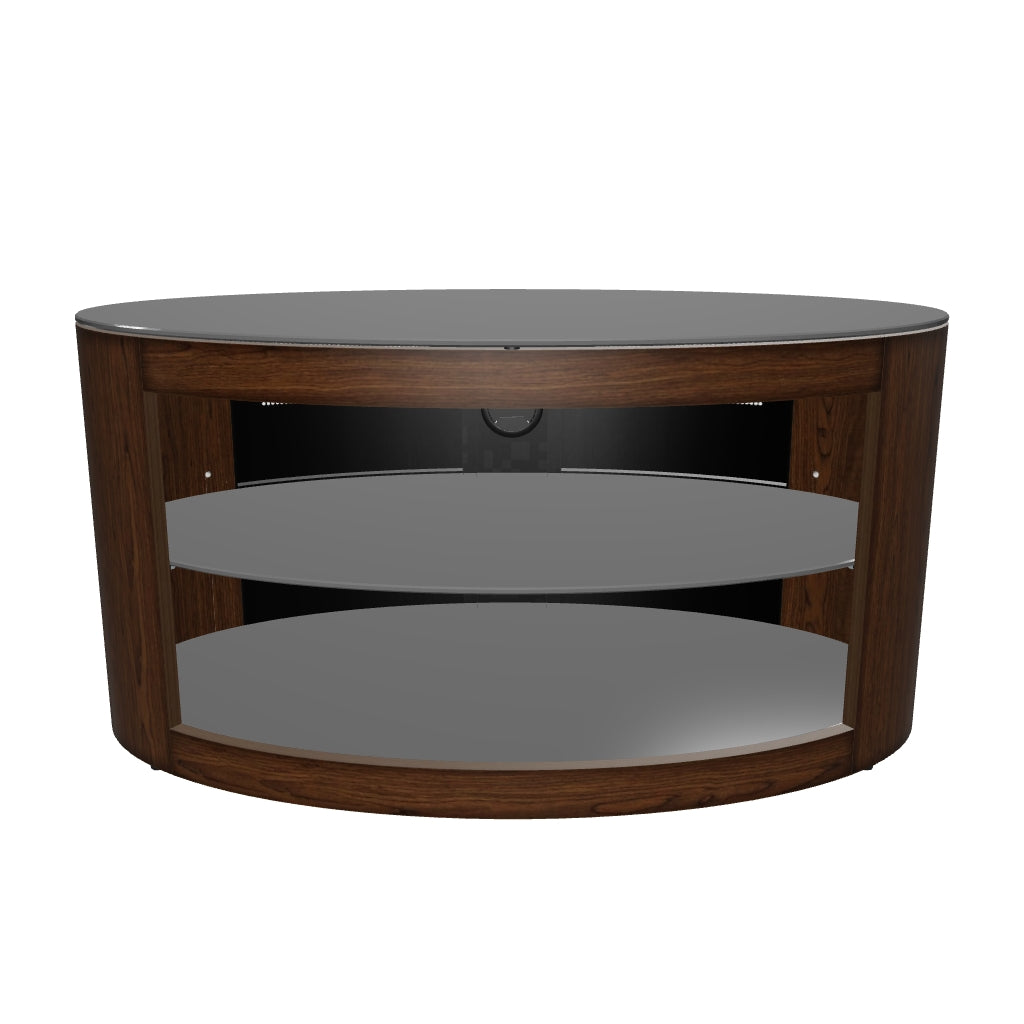 AVF Affinity Buckingham 80cm Walnut Oval TV Stand for TVs up to 40"