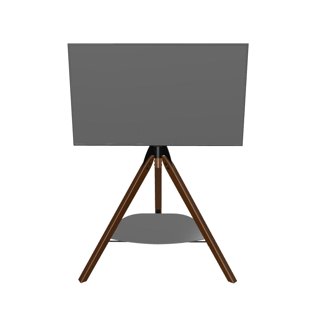 AVF FSL1000HOXDWB Dark Wood Hoxton Tripod TV Stand with Shelf