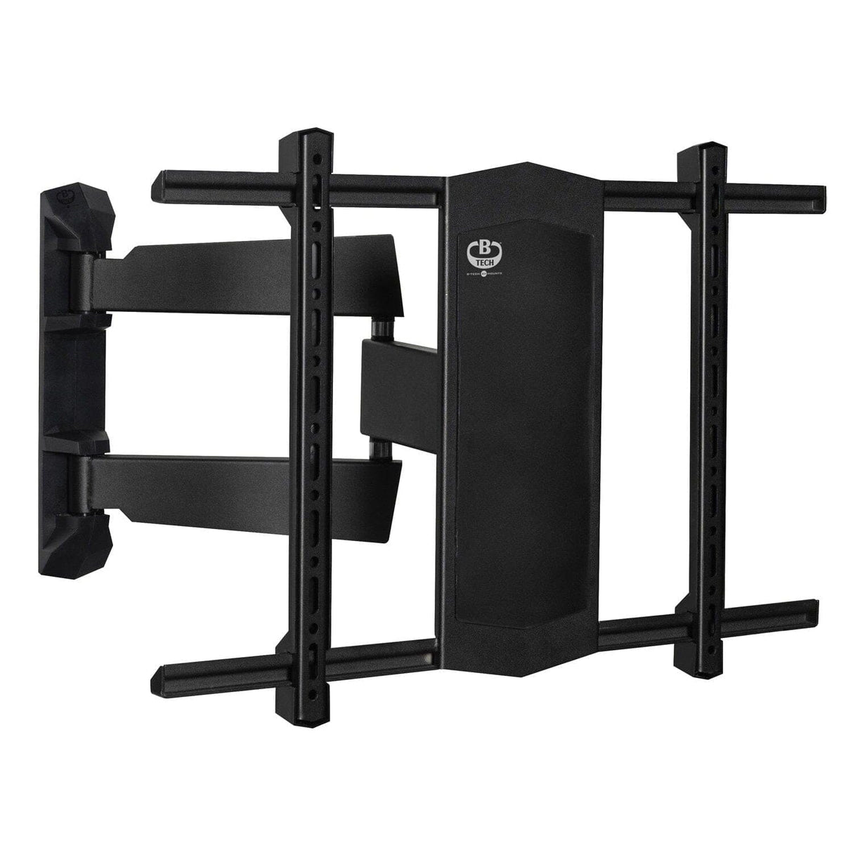 B-Tech BT8226 - Black Ultra Slim Double Arm TV Wall Mount, Tilt and Swivel