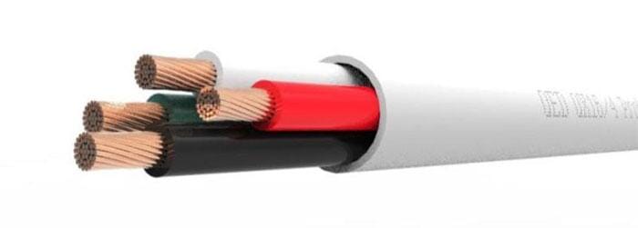QED Professional QX16/4 PVC 4 Core Flame Retardant Installation Speaker Cable
