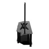 AVF SDC1400CMBB: Classic 1.4m Glass Corner TV Stand with Cable Management (Black)