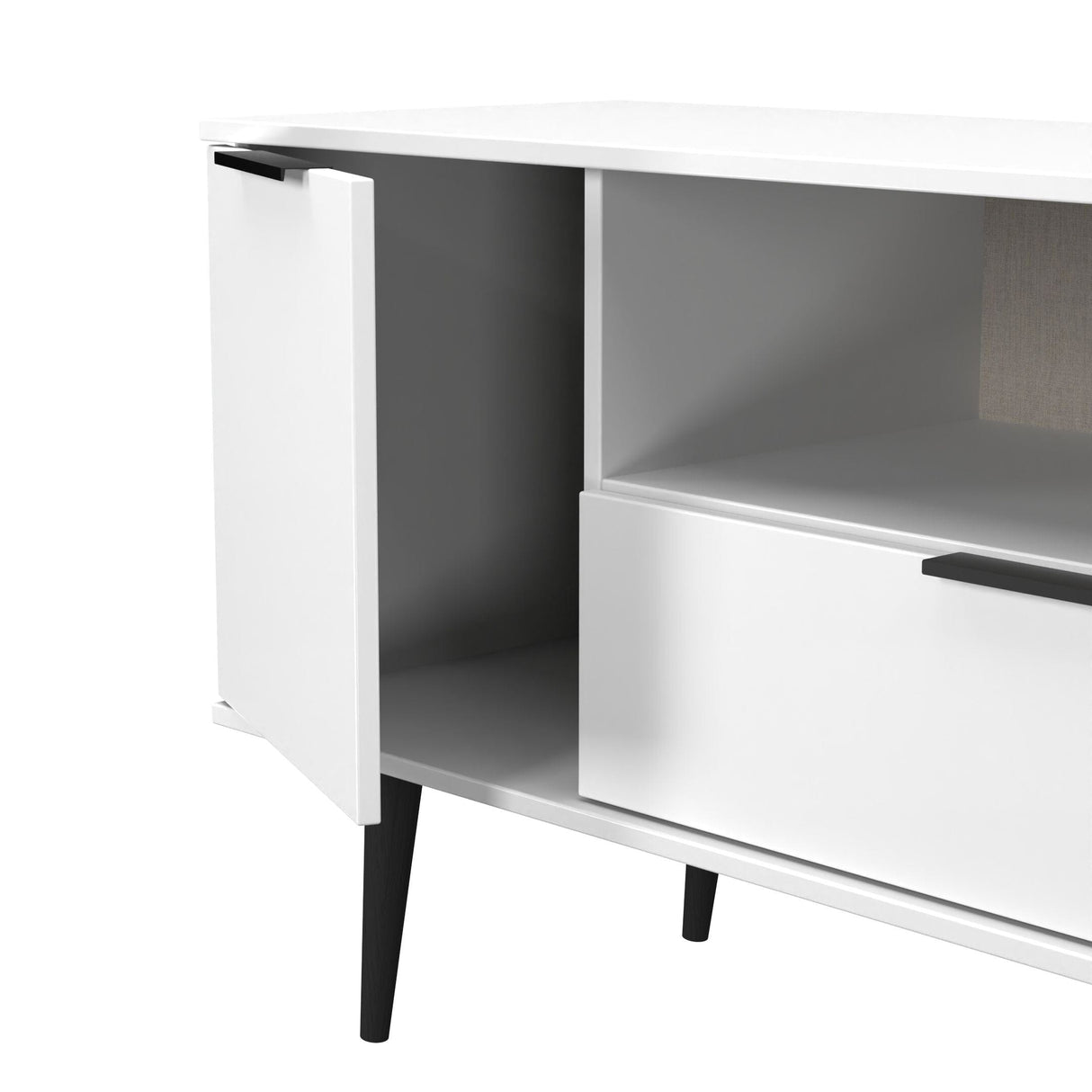Welcome Furniture Matt White Hong Kong Wide TV Cabinet HKB252WMWM