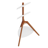 TTAP Tripod Oak TV Stand with Shelf and Swivel for up to 65" TVs