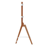 TTAP Tripod Oak TV Stand with Shelf and Swivel for up to 65" TVs